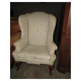 WHITE WINGBACK CHAIR