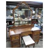 DEPRESSION ERA VANITY W/ STOOL
