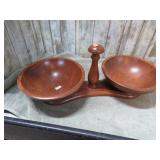 WOODEN SERVING BOWLS