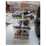 DISPLAY W/ ASSORTED CELL PHONE CORDS