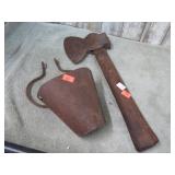 ANTIQUE HATCHET & IRON PART