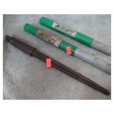 2MT DRILL BITS -- 1/4 & 21/32 & 3 MT REAMER