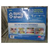 SPICE SHELF & SHOT GLASS CHECKERS