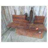 ANTIQUE CAST IRON MITER SAW GUIDE -- NO SAW