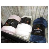 3-- FLANNEL THROW BLANKETS