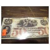 COPY OF A 1792 $50 BILL  -- NEW LONDON