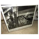 RAILROAD WALL PRINT -- GLASS CRACKED