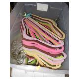 VELVET COVERED CLOTHES HANGERS