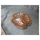 CARNIVAL GLASS COVER DISH