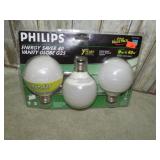 3pk-- LED VANITY GLOBE BULBS