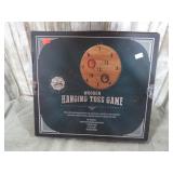 WOODEN HANGING RING TOSS GAME