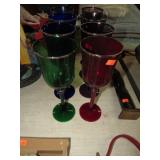 COLORED WINE GLASSES