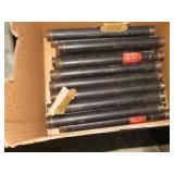 17-- 1" X 14" BLACK IRON PIPE NIPPLES