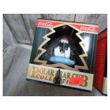 3-- COCA COLA POLAR BEAR CUB CHRISTMAS ORNAMEMTS