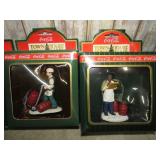4-- COCA COLA TOWN SQUARE FIGURINES
