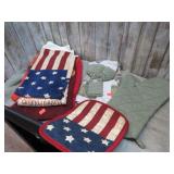 DISH TOWELS & POT HOLDER