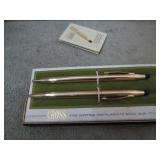 CROSS 12KT GOLD FILLED PEN & PENCIL SET