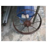 VINTAGE 16' FARM WAGON WHEELS