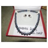 TAHATIAN PEARLS W/ STERLING SILVER CLASP