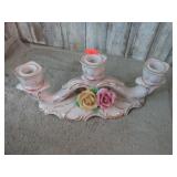 HAND PAINTED DRESDEN GERMAN CANDLE HOLDER