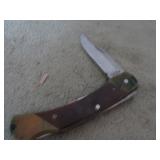 LB7 UNCLE HENRY LOCK BLADE KNIFE & SHEATH