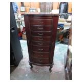 JEWELRY ARMOIRE & COSTUME JEWELRY