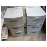 2-- 3 DRAWER ORGANIZERS