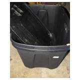 2-- STORAGE TUBS W/ LIDS