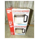 2-- STAINLESS STEEL COFFEE MAKER CARAFES
