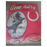 VINTAGE BOOK "SONGS GENE AUTRY SINGS"