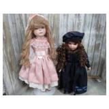 2-- PORCELAIN DOLLS