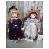 2-- PORCELAIN DOLLS