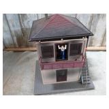 LIONEL MODEL TRAIN BURNING SWITCH TOWER