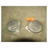 1971 & 1972 SILVER DOLLAR COINS