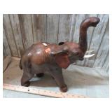 LEATHER ELEPHANT FIGURE