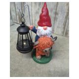 SOLAR GNOME / HIGHLAND COW LIGHT