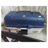 TACKLE BOX W/ REBBER WORMS, ETC