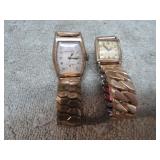 2-- VINTAGE BULOVA WATCHES W/ GOLD FILLED GASES