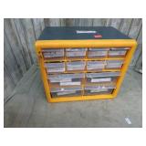 ORGANIZER W/ SCREWS, NAILS & SPRING CLAMPS