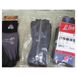 3 pair-- SAFETY WORK GLOVES
