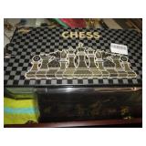 PORTABLE CHESS / CHECKERS SET