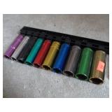 3/8" DRIVE METRIC DEEPWELL SOCKETS -- 10 - 19MM