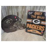 GREENBAY FOOTBALL METAL ART & SIGN