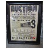 VINTAGE FARM AUCTION POSTER