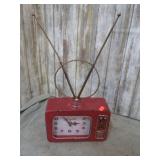 METAL 'TV' CLOCK