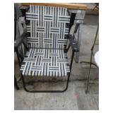 PAIR-- FOLDING WEB LAWN CHAIRS