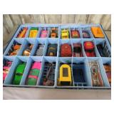 MATCHBOX CAR CASE & ASSORTED DIECAST VEHICLES