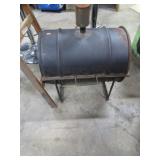 HOMEMADE BARREL CHARCOALGRILL - HEAVY
