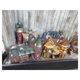 CERAMIC SNOW VILLAGE BUILDINGS