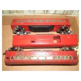 AMERICAN FLYER MODEL TRAIN METAL PASSENGER CARS